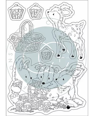 Sello Silicona Craft Consortium Bambi y pasteles 2