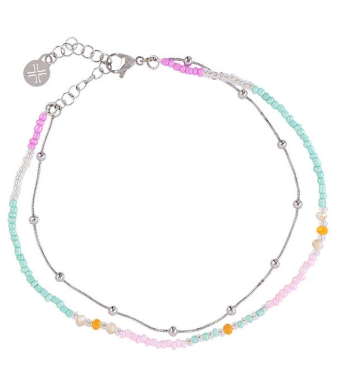 Tobillera spirit briselle petal plateado anartxy 1