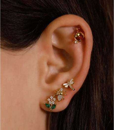 Piercing ladybug dorado anartxy 2