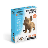 Puzzle 3d bulldog puppy cartonic 2
