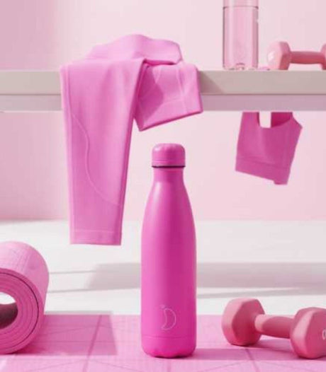 Botella inox fluor pink 500ml chilly's 2
