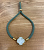 Pulsera hash verde agua aldazabal joyas 1