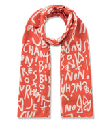 Fular letras francesas rojo codello 1