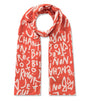 Fular letras francesas rojo codello 1