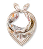 Pañuelo de seda motivos marinos beige codello 1