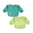 Pack 2 baberos c/mangas neon verde t-l tiny twinkle 1