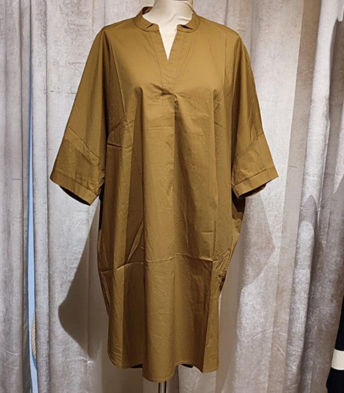 Vestido liso canela emma & gaia 1