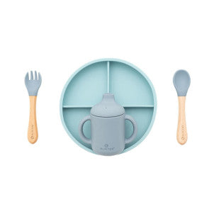 Vajilla 5 pzas silicona blue olmitos 1