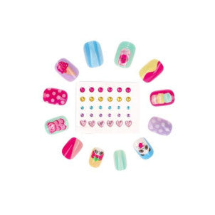 Set de uñas postizas y piedras candy glam top model 2