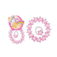 Set pulsera y anillo estrellitas rosa ylvi 1