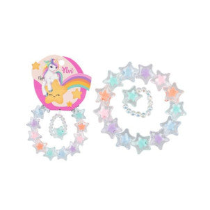 Set pulsera y anillo estrellitas transparente ylvi 1