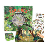 Explorer stickerworld con pegatinas en relieve depesche 1