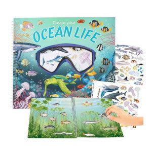Create your ocean life con pegatinas holograficas depesche 1