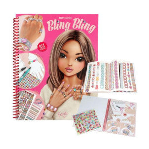 Libro para colorear joyas bling bling top model 1