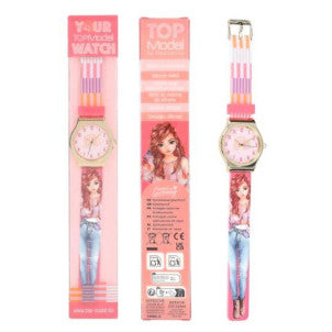 Reloj de pulsera de silicona oro arco iris top model 1
