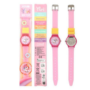 Reloj de pulsera de silicona rosa ylvi 1