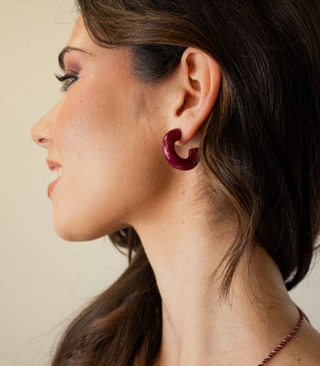 Pendiente thalia clair rojo anartxy 2