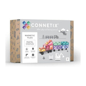 Construccion magnetica pastel transport pack 50 pzas connetix 1