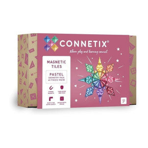 Construccion magnetica pastel geometry pack 40 pzas connetix 1
