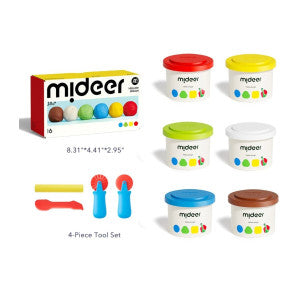 Plastilina 6 colores mideer 2