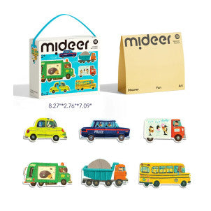 Mi primer puzzle transporte 6 en 1 mideer 2