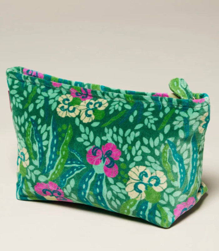 Neceser velvet xl allegria green les touristes 1