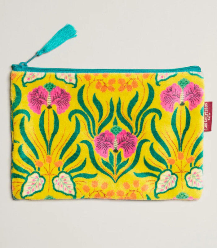 Neceser velvet midi muguet yellow les touristes 1