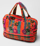 Bolso velvet pequeño dundee orange les touristes 1