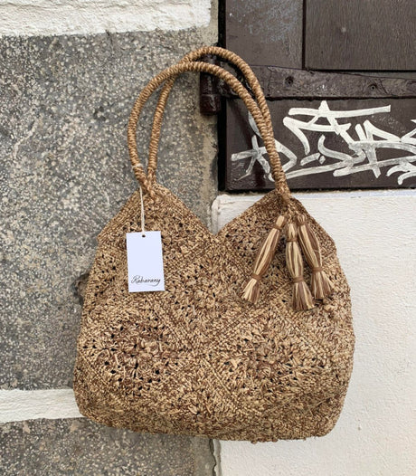 Bolso de rafia ramena hana lin naturel rabarany 1