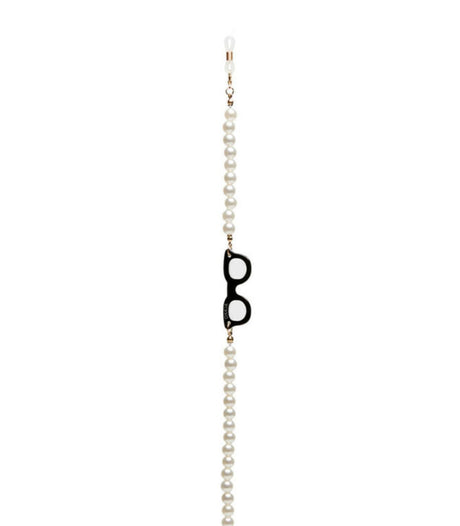 Cadena para gafas okkia sphere white pearl 2
