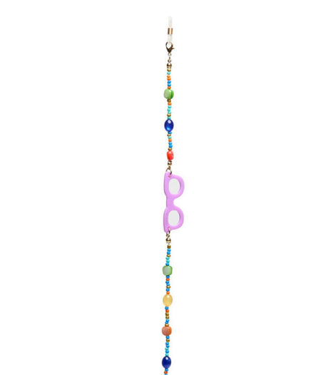 Cadena para gafas okkia bohemien multicolor rosa 2
