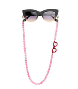 Cadena para gafas okkia sphere colorees rose quartz 1