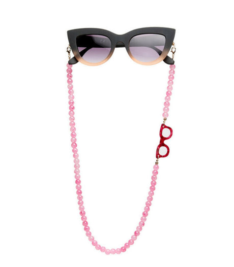 Cadena para gafas okkia sphere colorees rose quartz 1
