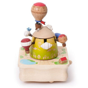 Caja de musica globo aerostatico wooderful life 1