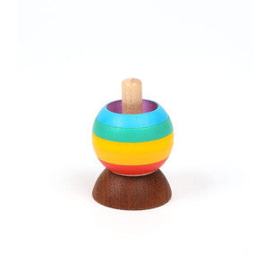 Trompo de madera round rainbow wooderful life 1