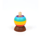 Trompo de madera round rainbow wooderful life 1