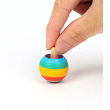 Trompo de madera round rainbow wooderful life 2