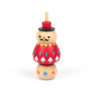 Trompo de madera figural red ringmaster wooderful life 1
