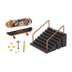 Set mini monopatin y escalera skate-aid spiegelburg 1