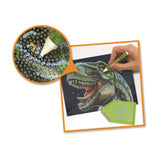 Pintar con diamantes fosforescentes t-rex world spiegelburg 2