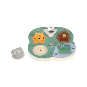 Puzzle animales 3d con sonido safari small foot 1