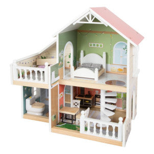 Casa de muñecas con terraza small foot 1
