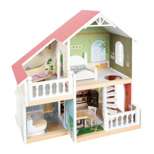 Casa de muñecas con terraza small foot 2