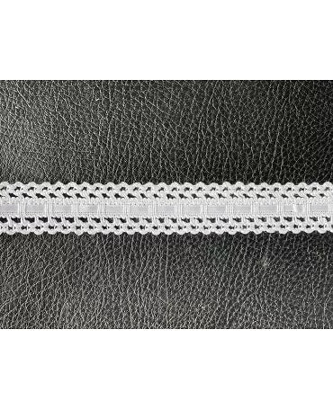PUNTILLA BOLILLO 25 mm Blanco 1