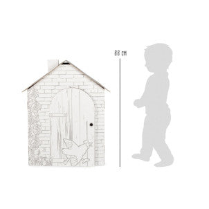 Cabaña de carton para colorear small foot 2