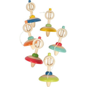 Peonza de madera con cuerda small foot 1