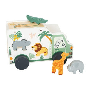 Camion de encajar formas safari small foot 1