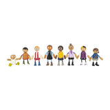 Familia de muñecos flexibles con bebe small foot 1