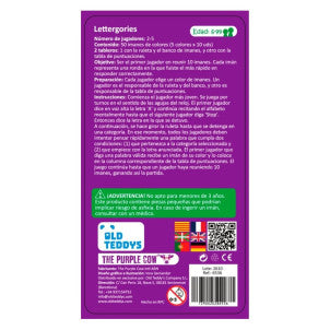 Juego magnetico de viaje lettergories to go the purple cow 2