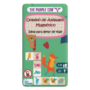 Juego magnetico de viaje domino de animales to go the purple cow 1
